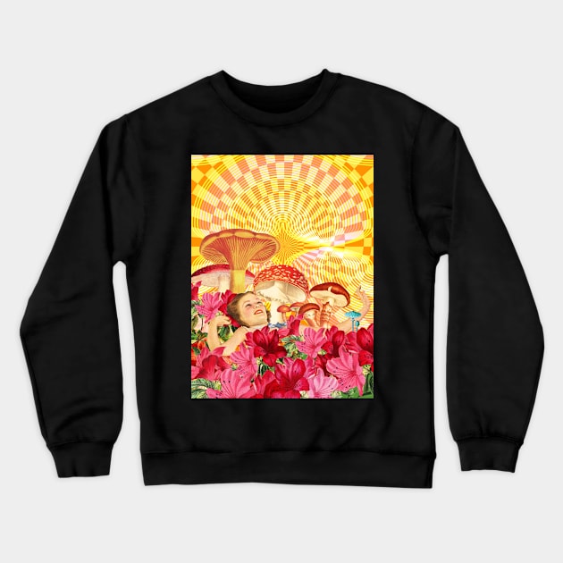 Sweet Dreams Crewneck Sweatshirt by leafandpetaldesign